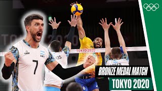 🇦🇷 🆚 🇧🇷 Mens Volleyball Bronze Medal Match 🏐🥉 Tokyo 2020 [upl. by Adnot272]