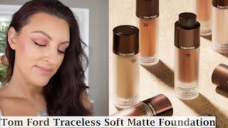 TOM FORD  NEW Traceless Soft Matte Foundation Wear Test and Review [upl. by Bohannon464]