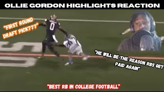 OLLIE GORDON HIGHLIGHTS REACTION  ANALYSIS  HHN JustBombsProductions reaction collegefootball [upl. by Pamella]