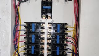 terminating bolt on type TQC Circuit Breaker sa PanelBoard [upl. by Zebulon]