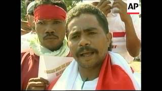 EAST TIMOR CAMPAIGN FOR REFERENDUM STARTED [upl. by Eninnaj]