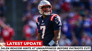 Jalen Reagors Shocking Departure Cryptic Post and the Patriots Decision Explained  NFL Drama [upl. by Nwahc]