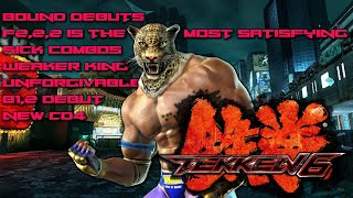 King  Tekken 6  Cool Combos and NEW animations [upl. by Lleuqram]