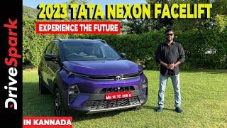 2023 Tata Nexon Facelift Review In KANNADA  Bold New Avatar  Giri Mani [upl. by Nirual]