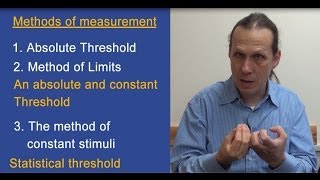 Methods for measuring thresholds Cognitive Psychology  Dr Boaz Ben David [upl. by Mikkel]