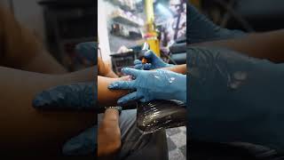 Mumma Papa ka unique Tattoo 💕💕👨‍👩‍👦 । दिल्ली sloni टैटू स्टुडियो । [upl. by Akinek]