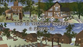 TOP 15 VILLAGE HOUSES  PROPS ID  SAKURA SCHOOL SIMULATOR [upl. by Bultman649]