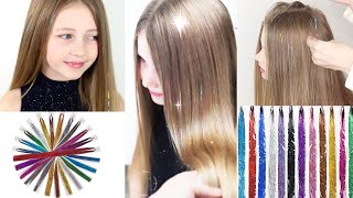 Hair Tinsel Tutorial ✨✨ [upl. by Noll662]