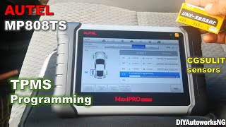 TPMS Sensor PROGRAMMING How to PROGRAM Tire sensor with AUTEL Scanner using CGSULIT TPMS sensors [upl. by Ebert808]