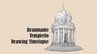 Architecture Sketch 005 Tempietto by Donato Bramante [upl. by Fredie]