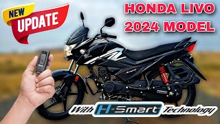 Honda Livo 110cc 2024 Model Test Ride Review  New Features  Mileage  Top Speed  Price [upl. by Gnouhp]