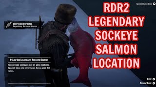 RDR2 LEGENDARY SOCKEYE SALMON LOCATION [upl. by Aurilia]