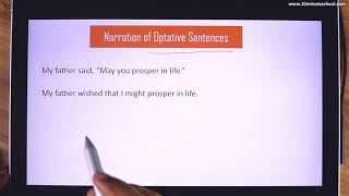 15 Narration of Optative Sentences [upl. by Evvy]