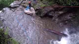 Tarzan Swing in La Fortuna Costa Rica at Costa Rica Sky Adventures [upl. by Assirol]