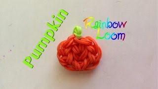 EASY Rainbow Loom Pumpkin Charms [upl. by Jonna]