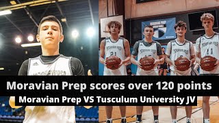 Moravian Prep scores 120 points against a COLLEGE TEAM 😳  Moravian Prep vs Tusculum University JV [upl. by Golden]