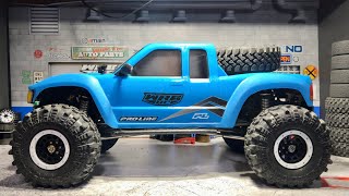 16 scale Axial SCX6 with Proline Cliffhanger body In action [upl. by Albric22]