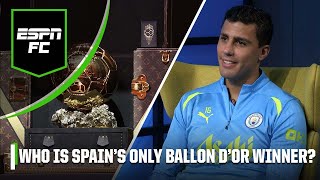 IT SUCKS Spain dont have more Ballon dOr WINNERS Rodri talks Ballon dOr chances  ESPN FC [upl. by Ecinue]