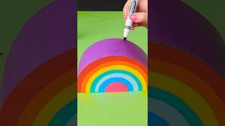 DIY Easy Rainbow Marker Holder for Kids🌈 [upl. by Llewxam]