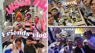 FRIENDS VLOG Photobooth Karaoke Tendon Tropicana Gardens Mall [upl. by Wills601]