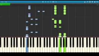 Galantis  Peanut Butter Jelly Synthesia Piano Tutorial [upl. by Lanuk]