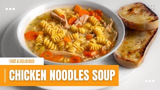 The BEST Homemade CHICKEN NOODLE SOUP❗Easy Delicious Fast Cooking video [upl. by Everick548]