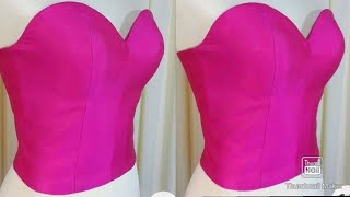 How To Sew A Bustier Top Bustier Sewing Diy Sweetheart bustier tutorial [upl. by Haym245]