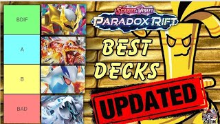 The BEST DECKS in Paradox Rift  Updated Pokémon Meta Tier list with a TWIST [upl. by Llerehs]