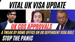 UK immigration update For All Migrant UK COS Approval Latest Update on UK dependent visa [upl. by Pelag420]