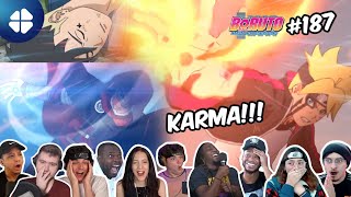 kashin kojis RASENGAN ☄️Karma Reaction Mashup Boruto 187 🔥 🇯🇵 ボルト  海外の反応 [upl. by Casta]