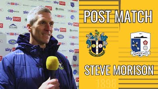 POST MATCH Steve Morison Sutton United 2 Barrow 2 130124 EFL2 [upl. by Anolahs813]