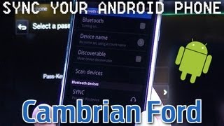 Connecting your phone to Microsoft SYNC Android OS [upl. by Whitcher]