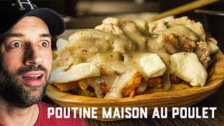 POUTINE au poulet 🍗 Recette de VRAIE poutine maison québécoise ⚜️ [upl. by Artek]