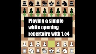 Beginner Chess video A simple white opening repertoire with 1e4 [upl. by Jacklyn733]