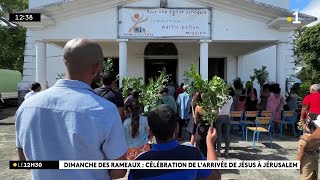 Les Réunionnais célèbrent ce dimanche des Rameaux Il marque l’entrée dans la semaine Sainte [upl. by Arraet]