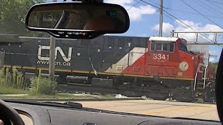 CN 3341 CN 2844 Northbound Internodal Fond Du Lac Wisconsin 09022024 [upl. by Namaan559]