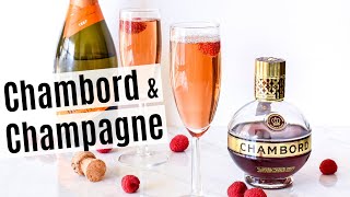 How to Make a Kir Impérial Chambord and Champagne Recipe [upl. by Sontich]