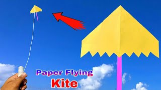 A4 size paper flying kite how to make a4 flying kite making easy paper kite [upl. by Morrill]