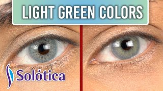 Best Light Green Contact Lenses  Samba Green amp Monthly Hidrocor Quartzo [upl. by Syah]