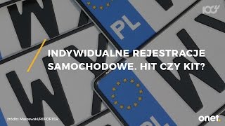 Indywidualne tablice rejestracyjne  hit czy kit [upl. by Nuhsyar]