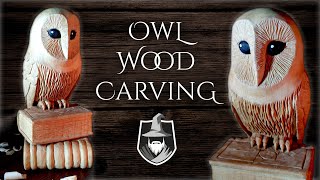 Intaglio Legno GUFO 🦉 OWL Wood Carving [upl. by Bencion]