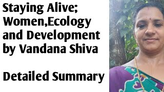 Staying Alive Women Ecology and Development by Vandana Shiva [upl. by Ecyt340]