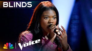 SixteenYearOld Mikaela Ayira Raises the Bar Performing quotHumanquot  The Voice Blind Auditions  NBC [upl. by Ereveneug445]