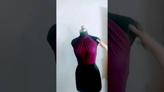 halter neck top drapping halterneck top cuttingskills fashiondesign creativefashion reach 4u [upl. by Robertson609]