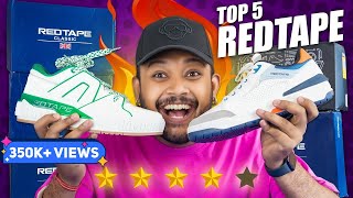 Top 5 Best Red Tape White ShoesSneakers for Men 🔥 Amazon Shoes Haul 2024  ONE CHANCE [upl. by Roderic]