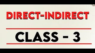 DIRECT AND INDIRECT NARRATION LECTURE 3 INTERROGATIVE SENTENCES  DIRECT AND INDIRECT MADE EASY [upl. by Lairea]