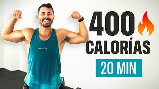 🔥 QUEMA MUCHAS CALORÍAS en 20 MIN con este CARDIO HIIT  Ejercicios en CASA para BAJAR DE PESO [upl. by Enale]