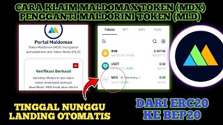 MALDORINI NETWORK UPDATE ✅ CARA KLAIM MALDOMAX TOKEN MDX  BEBAS GASFEE KLAIMYanIwan86 [upl. by Elocaj]