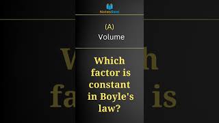 Which factor is constant in Boyles law [upl. by Lunette]