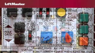 LiftMaster  Program Gate Operator Travel limits [upl. by Llehcram]